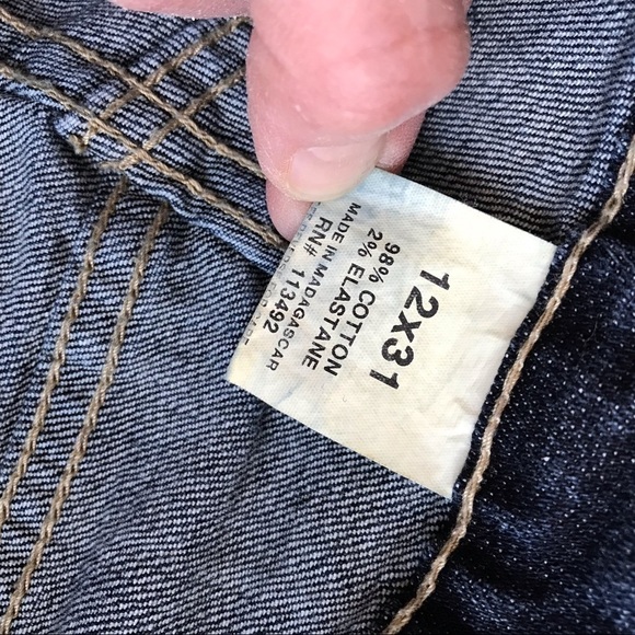 VINTAGE FB Full Blue BB Regular Jeans size 12 - Picture 7 of 10